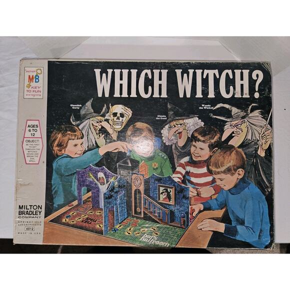 Vintage Which Witch? Board Game 1970 Milton Bradley 4012 - Picture 1 of 5